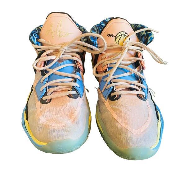 Nike Kyrie Infinity 8 -Valentine’s Day Pink / Multicolor Blue Shoes 12 - Picture 5 of 14